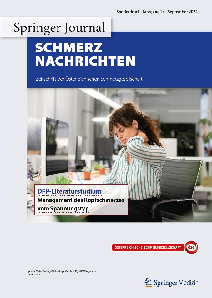 Cover Sanofi Sonderdruck SN 324 DFP Management des Kopfschmerzes vom Spannungstyp